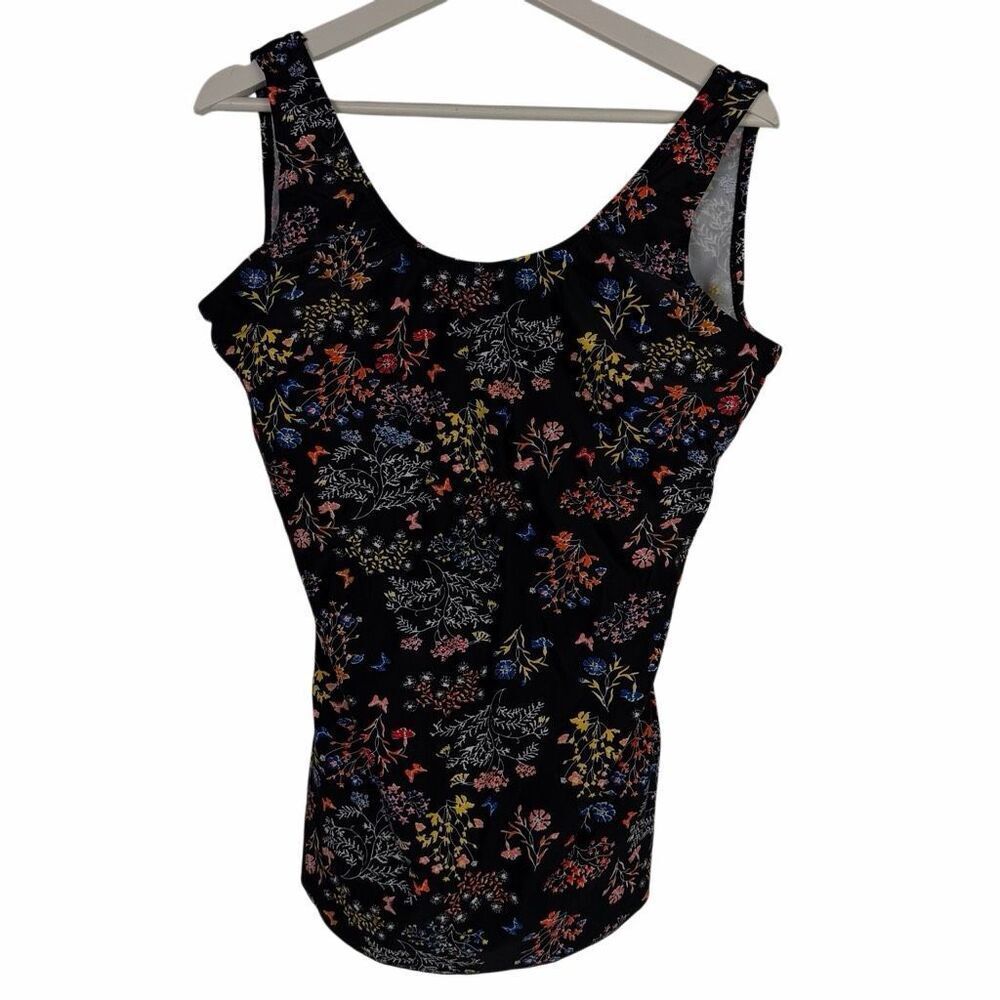 Shore Shapes Swimwear Floral Ruched Swim Dress 16 One Piece